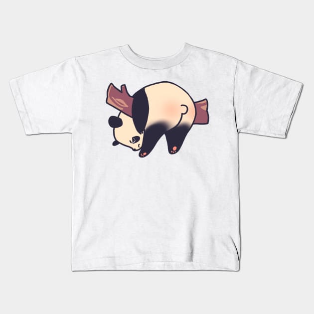 Stuck Pissed Panda Kids T-Shirt by vooolatility